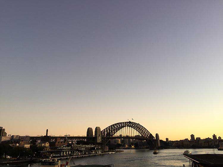 Evening Scene at Circular Quay Train Station - NepaliPage