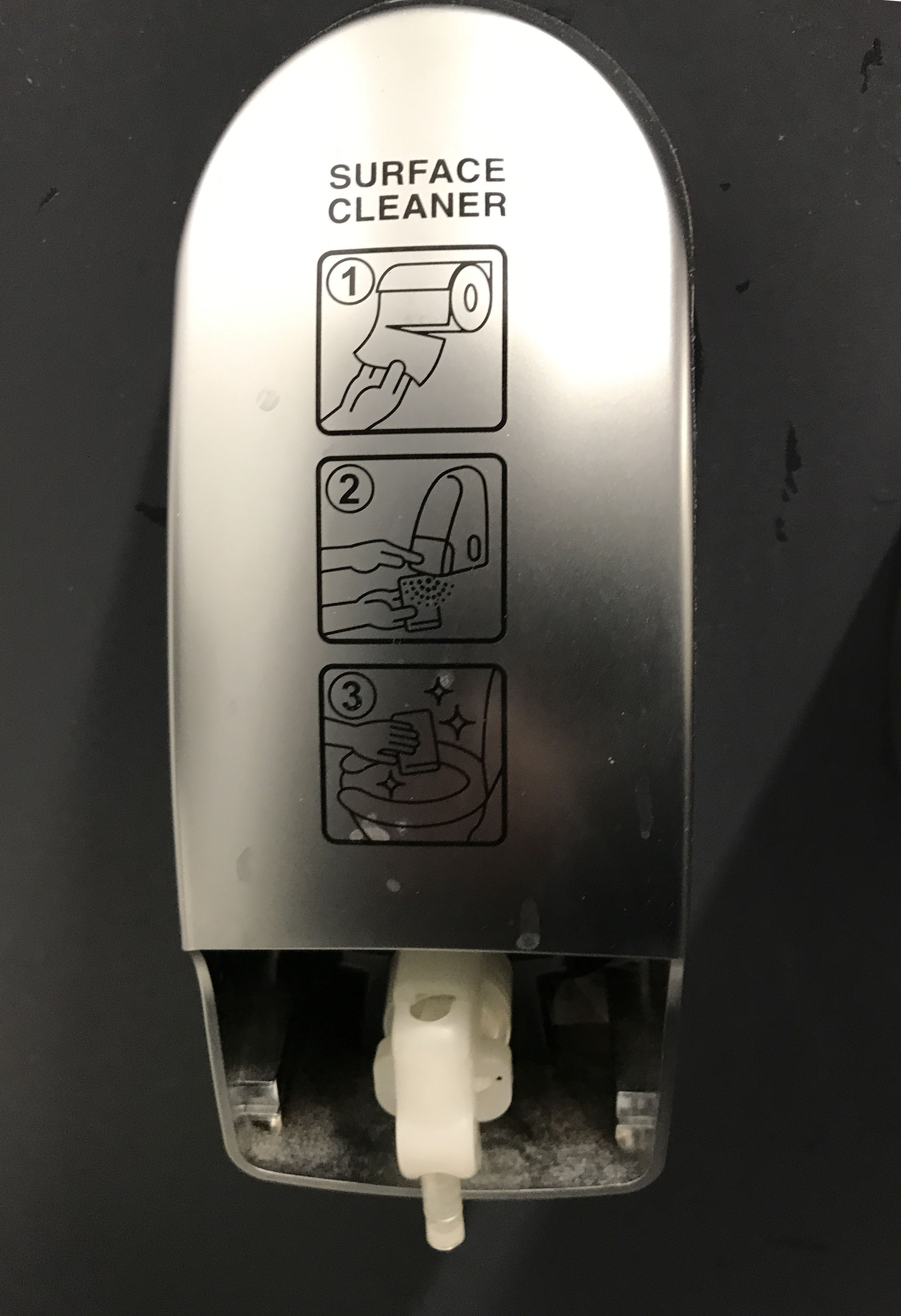 sanitize toilet surface before use