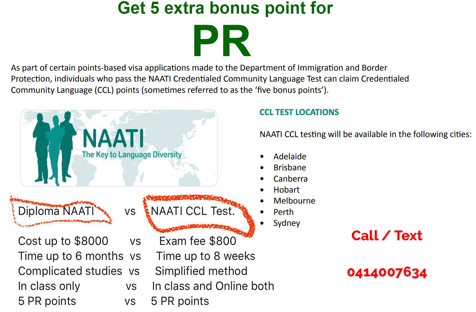 NAATI CCL Nepali gives five bonus points toward Permanent Residency - NepaliPage