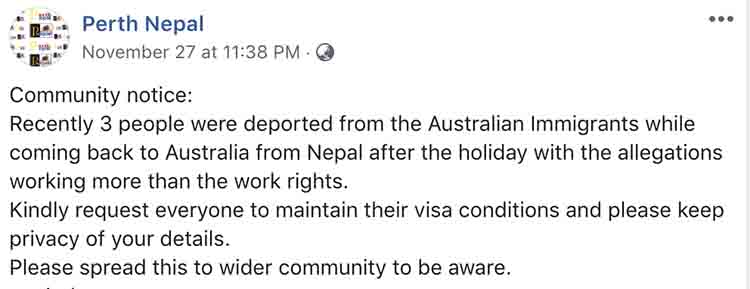 Australian student visa conditions breacher, not allow to comeback - NepaliPage