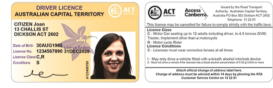 ACT Sample Driving License - NepaliPage